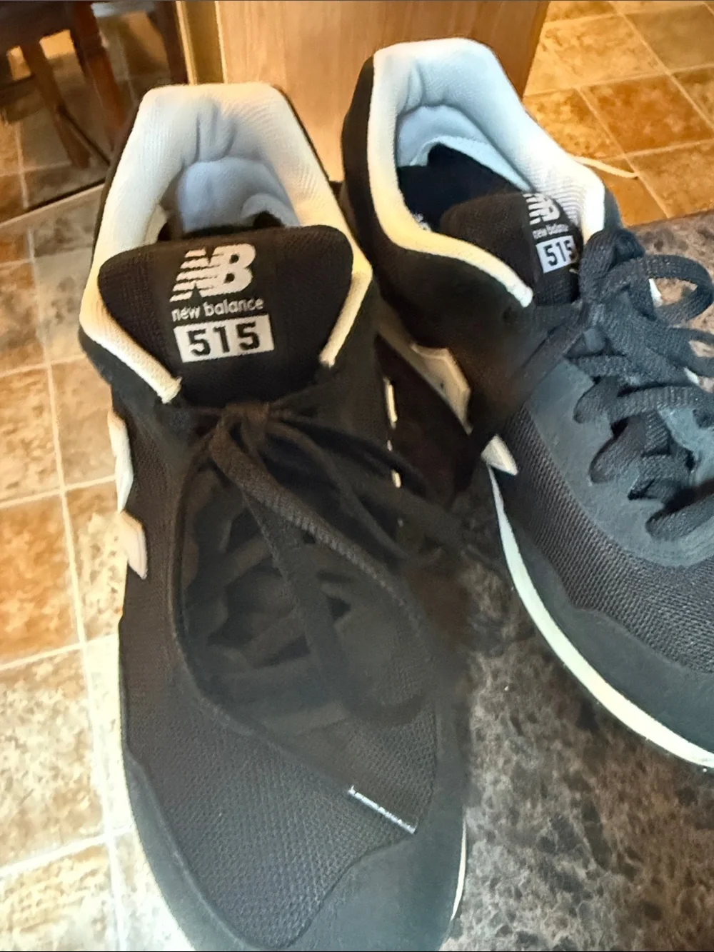 New Balance 515 Men’s Black and White Sneakers